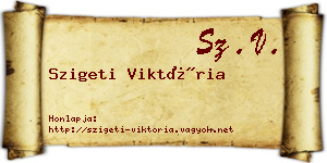 Szigeti Viktória névjegykártya