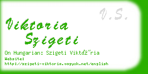 viktoria szigeti business card